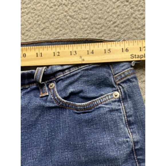 Levis 512 Red Tag Jeans Womens 16 Blue Perfectly Slimming Short Denim St… - Picture 7 of 9